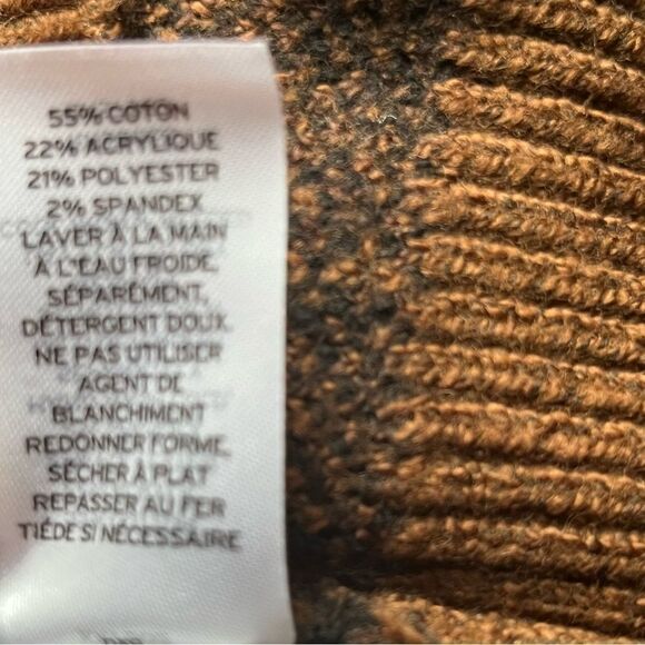 nordstrom fun stripe sweater brown dachshund leopard spots size L GL439068BG - Picture 7 of 16